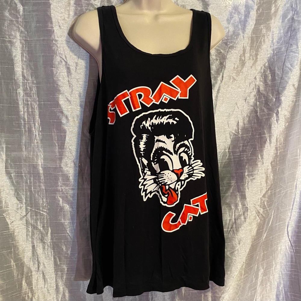 Stray Cats stretchy tank top women’s XXL, no tags, GUC, makes good sleep shirt